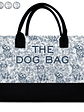 The Dog Bag Chinoiserie Toile - Personalized Canvas Tote Bag - Vorschaubild 1