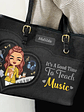 Teacher It's a Good Time to Teach - Personalized Leather Tote Bag - Vorschaubild 3