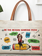 Teacher Be The Reason Someone Feels Welcomed - Personalized Leather Handle Tote Bag - thumbnail 1