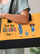 Living That Grandma Life - Personalized Canvas Tote Bag - thumbnail 3