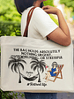 Retired Life The Bag Holds Nothing Urgent, Overwhelming - Personalized Leather Handle Tote Bag - Vorschaubild 2