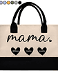 Mama Gigi Grandma - Personalized Canvas Tote Bag - Vorschaubild 1