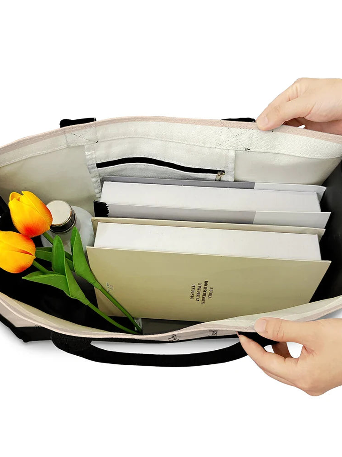 Grandma's Garden Birth Flower Bouquet - Personalized Canvas Tote Bag 5