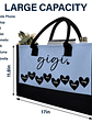 Mama Gigi Grandma - Personalized Canvas Tote Bag - Vorschaubild 4