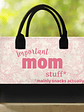 Important Nana Stuff - Personalized Canvas Tote Bag - thumbnail 2