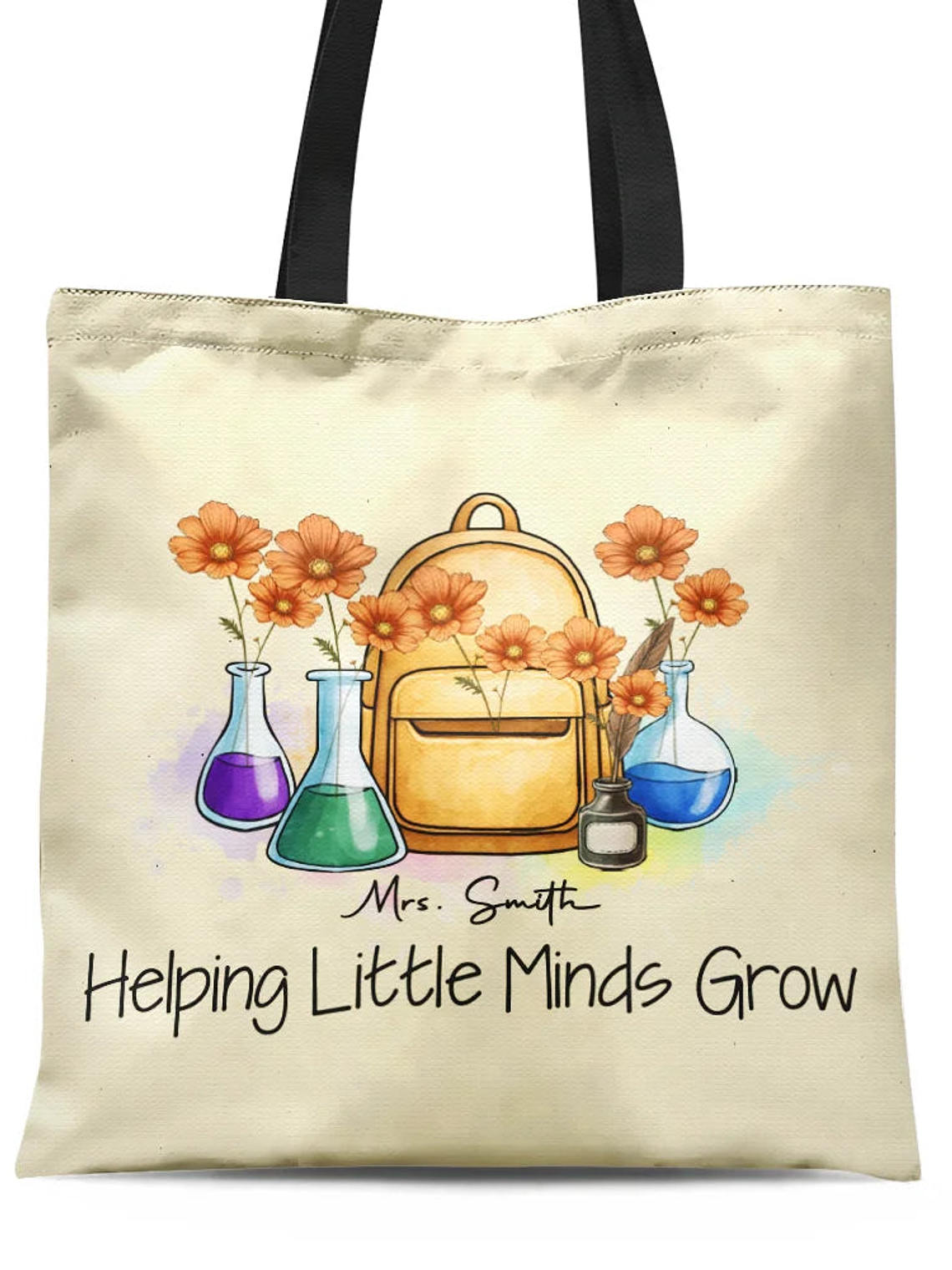 Grow With Teacher - Personalized Tote Bag 1