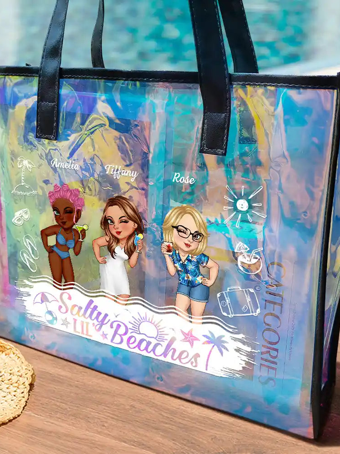 Girls Trip - Personalized Holographic Tote 2