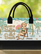 Just A Girl Who Loves Beaches - Personalized Canvas Tote Bag - thumbnail 2