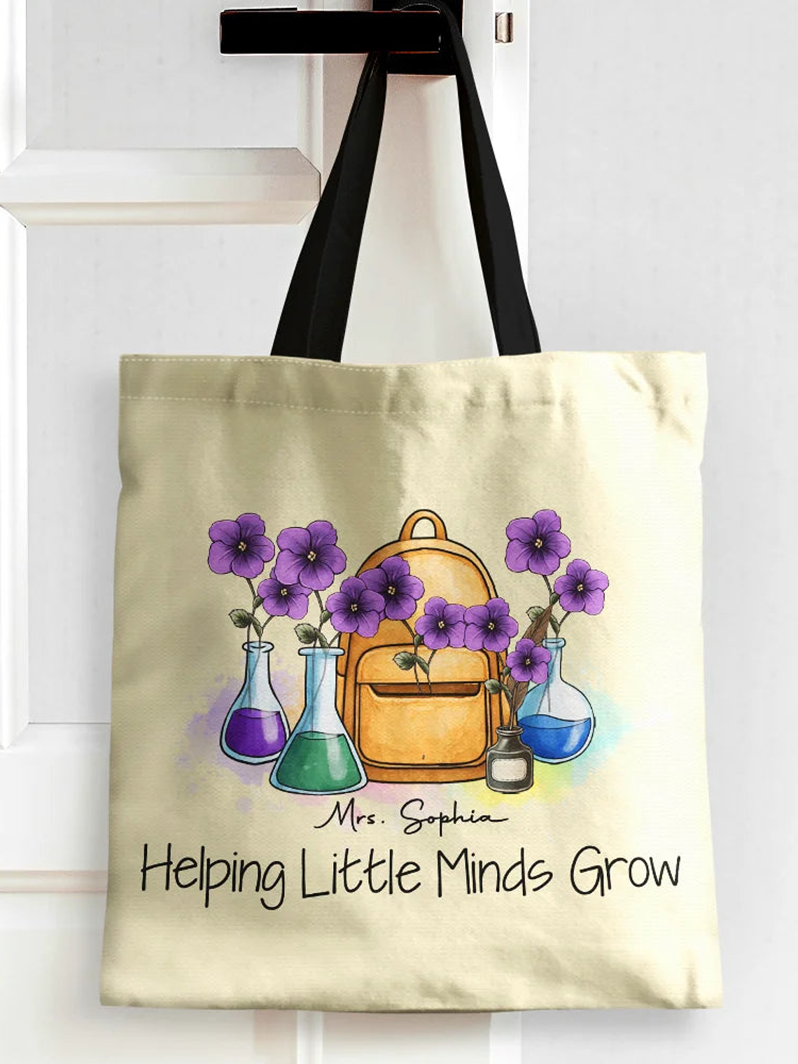 Grow With Teacher - Personalized Tote Bag 3