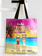 Beaches Booze Besties - Personalized Tote Bag - Vorschaubild 2