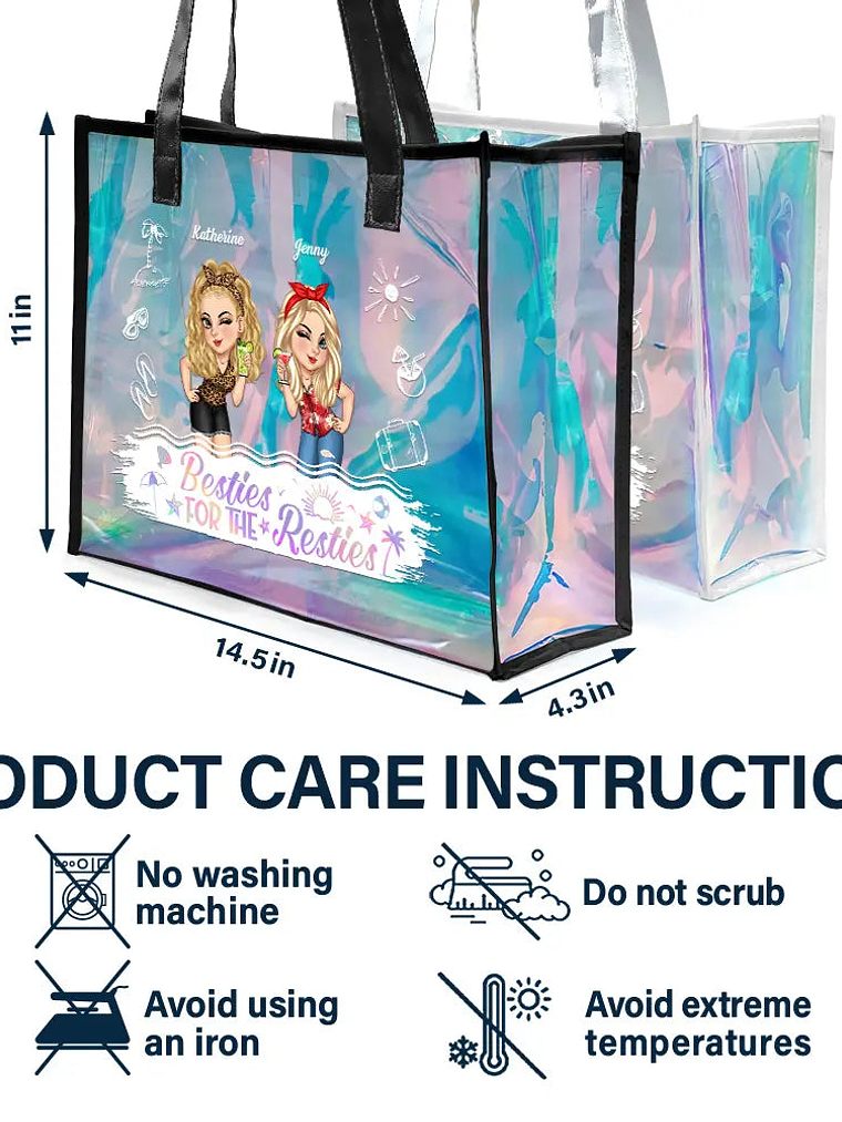 Girls Trip - Personalized Holographic Tote 5