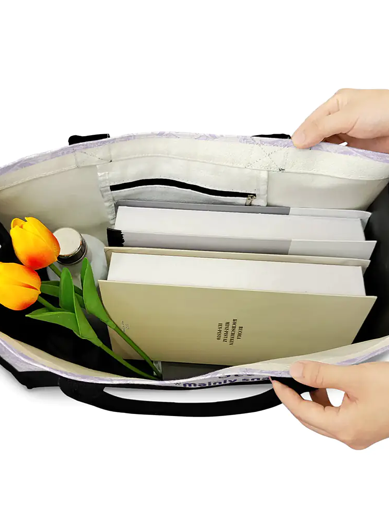 Important Nana Stuff - Personalized Canvas Tote Bag 5