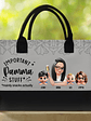Important Grandma Stuff Mainly Snacks Actually 3D Effect - Personalized Canvas Tote Bag - thumbnail 2