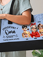 Important Grandma Stuff Mainly Snacks Actually 3D Effect - Personalized Canvas Tote Bag - thumbnail 3