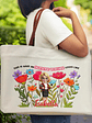 This Is What An Awesome Teacher Looks Like - Personalized Leather Handle Tote Bag - thumbnail 2