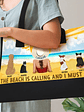 The Beach Is Calling And I Must Go Dog Cat - Personalized Canvas Tote Bag - thumbnail 3