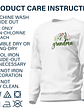 Floral Mama Title - Birthday, Loving Gift For Mom, Mother, Grandma, Grandmother - Personalized Unisex Sweatshirt With Design On Sleeve - Vorschaubild 6