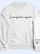I Wear My Heart On My Sleeve - Gift For Mom, Grandma, Besties, Sisters - Personalized Sweatshirt With Sleeve Imprint - Vorschaubild 1