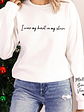 I Wear My Heart On My Sleeve - Gift For Mom, Grandma, Besties, Sisters - Personalized Sweatshirt With Sleeve Imprint - Vorschaubild 5