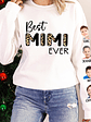 Custom Photo Best Mom Ever - Gift For Mothers And Grandmas - Personalized Sweatshirt With Sleeve Imprint - Vorschaubild 7