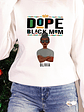 Dope Black Mom - Gift For Black Mom - Personalized Unisex Sweatshirt With Design On Sleeve - Vorschaubild 5