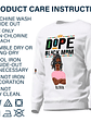 Dope Black Mom - Gift For Black Mom - Personalized Unisex Sweatshirt With Design On Sleeve - Vorschaubild 6