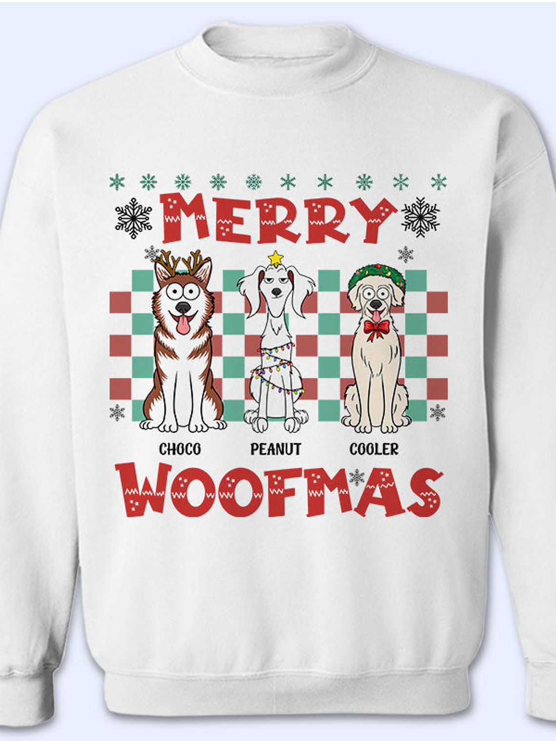 Merry Woofmas - Christmas Gift For Dog Lovers - Personalized Sweatshirt 1