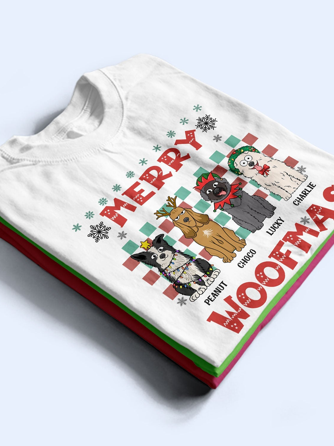 Merry Woofmas - Christmas Gift For Dog Lovers - Personalized Sweatshirt 2