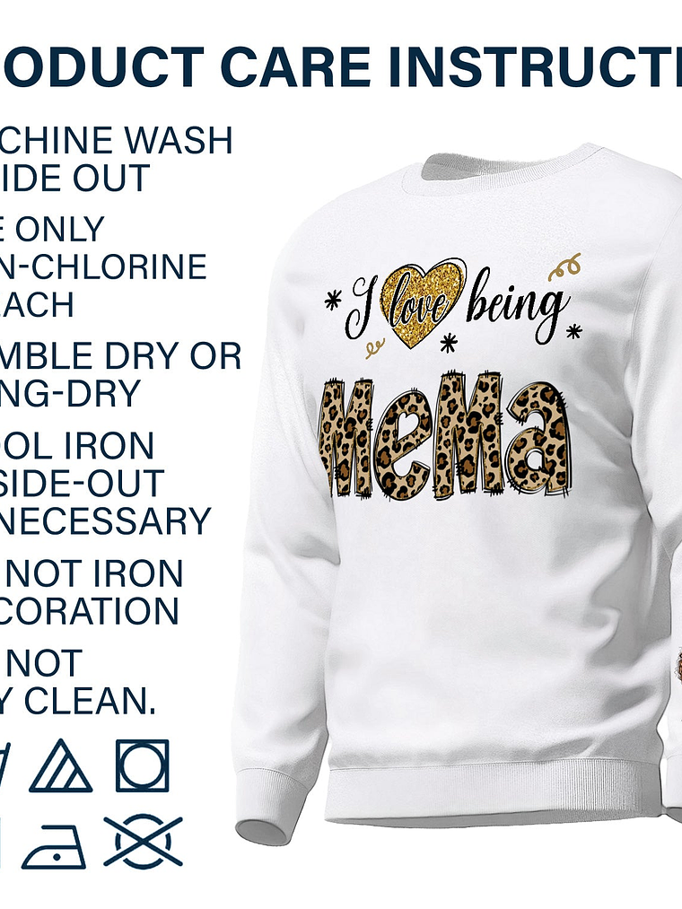 I Love Being Grandma - Gift For Grandma - Personalized Unisex Sweatshirt With Design On Sleeve 5