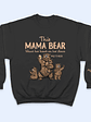 This Mama Bear Wears Her Heart - Gift For Mom, Nana - Personalized Unisex Sweatshirt With Design On Sleeve - Vorschaubild 3