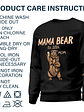 This Mama Bear Wears Her Heart - Gift For Mom, Nana - Personalized Unisex Sweatshirt With Design On Sleeve - Vorschaubild 6