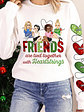 Sisters Are Tied Together With Heartstrings - Christmas Gift For Besties, Sisters - Personalized Sweatshirt With Sleeve Imprint - Vorschaubild 5