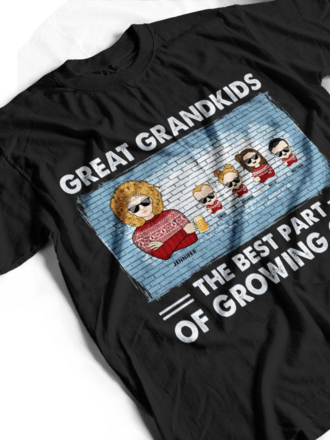Great Grandkids The Best Part Of Growing Old - Family Gift For Grandparents - Personalized Custom Sweatshirt 3