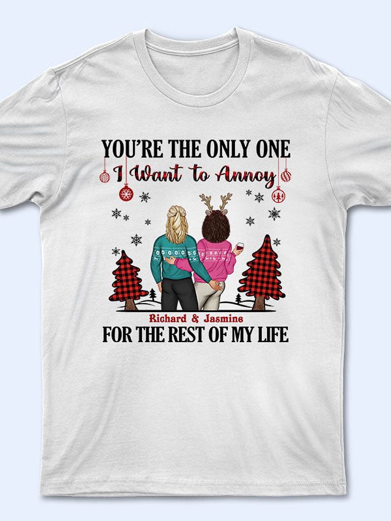 Christmas Couple I Want To Annoy For The Rest Of My Life - Personalized Custom Sweatshirt 4