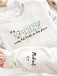 This Mama Wears Her Heart On Her Sleeve - Birthday, Loving Gift For Mom, Mother, Grandma, Grandmother - Personalized Sweatshirt With Sleeve Imprint - Vorschaubild 4