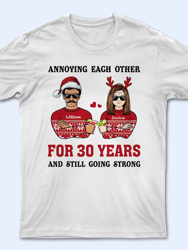 Annoying Each Other - Christmas Gift For Married Couples - Personalized Custom Sweatshirt 2