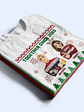 Flat Art - Christmas, Funny Gift For Family, Couple, Dad, Mom, Grandpa, Grandma - Personalized Sweatshirt - Vorschaubild 2