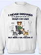 Crazy Cat Lady - Gift For Cat Lovers, Cat Moms - Personalized Sweatshirt - Vorschaubild 1