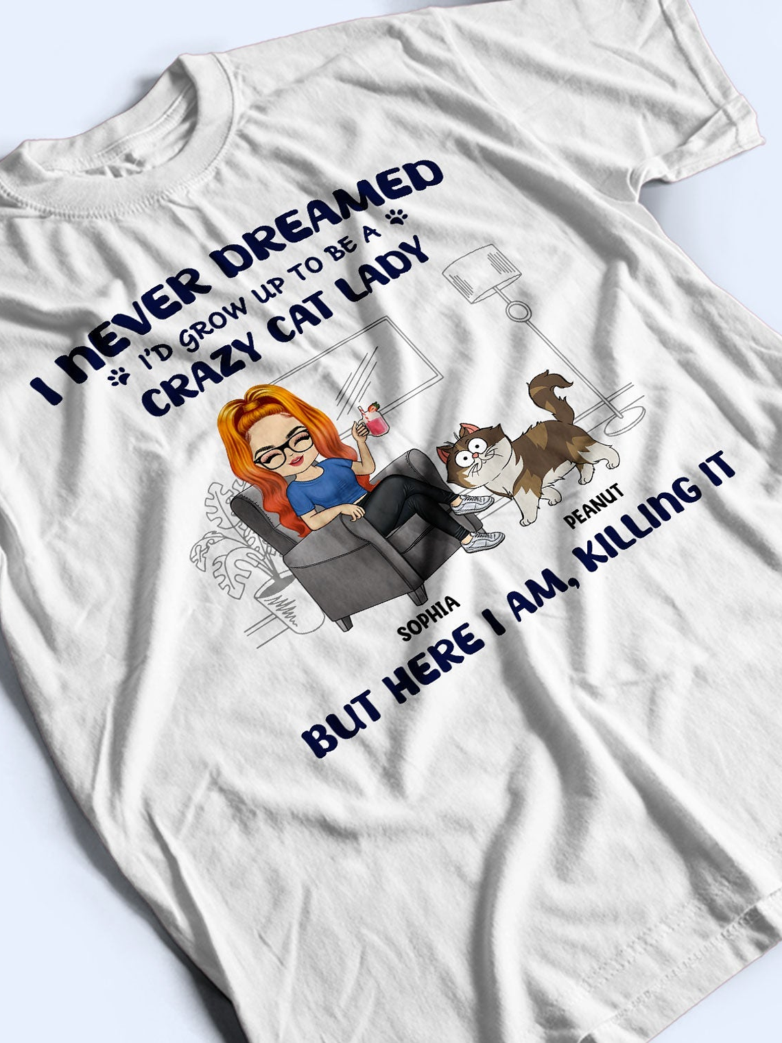 Crazy Cat Lady - Gift For Cat Lovers, Cat Moms - Personalized Sweatshirt 3