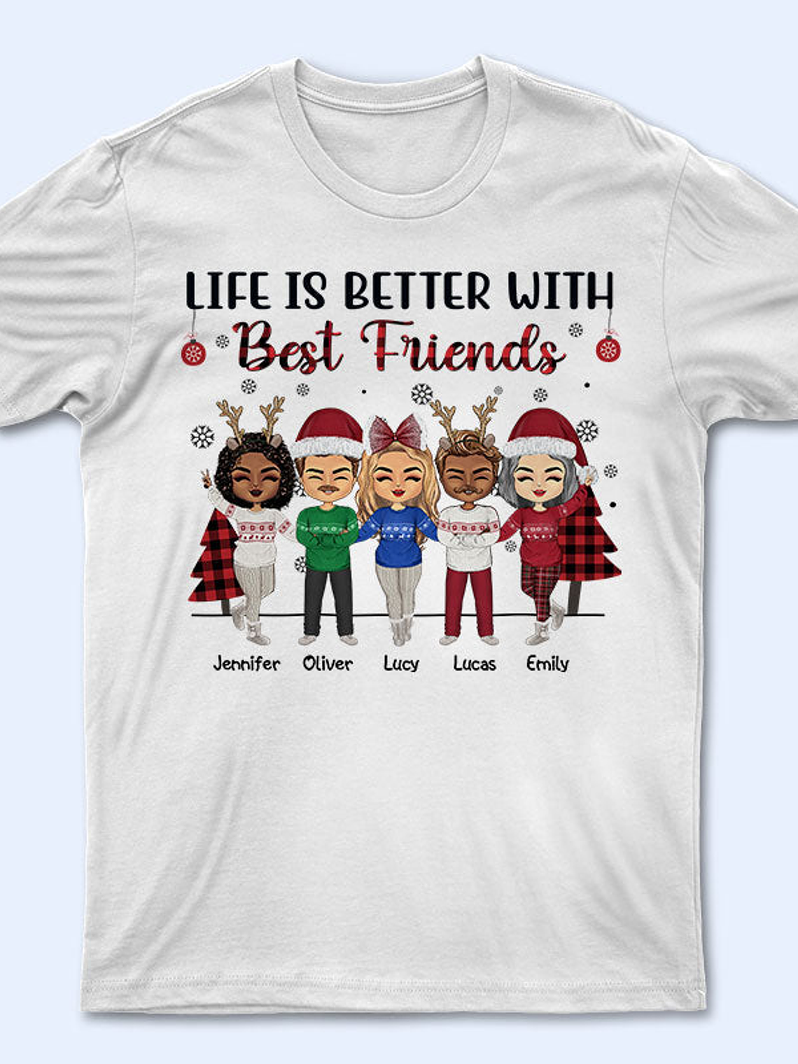 Life Is Better With Sisters And Brothers, Best Friends - Christmas Gift - Personalized Custom Sweatshirt 2