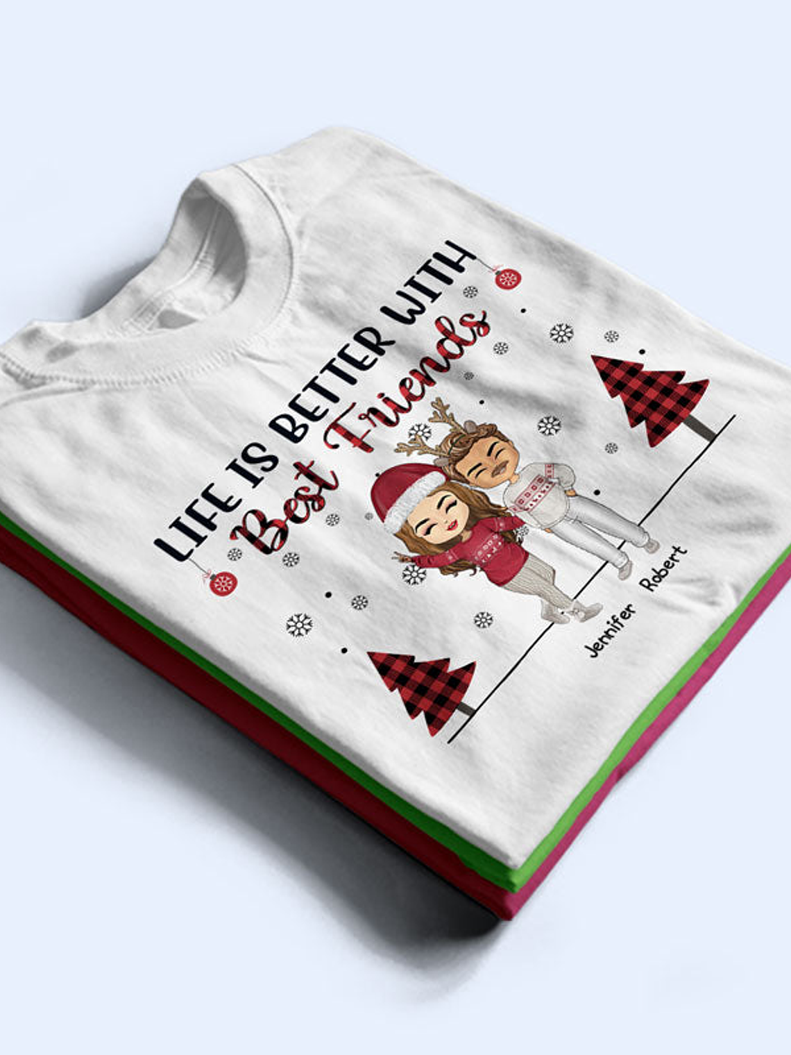 Life Is Better With Sisters And Brothers, Best Friends - Christmas Gift - Personalized Custom Sweatshirt 4