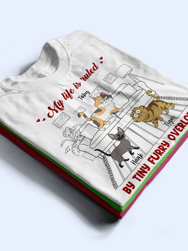 My Life Is Ruled By - Gift For Cat Lovers - Personalized Sweatshirt 2