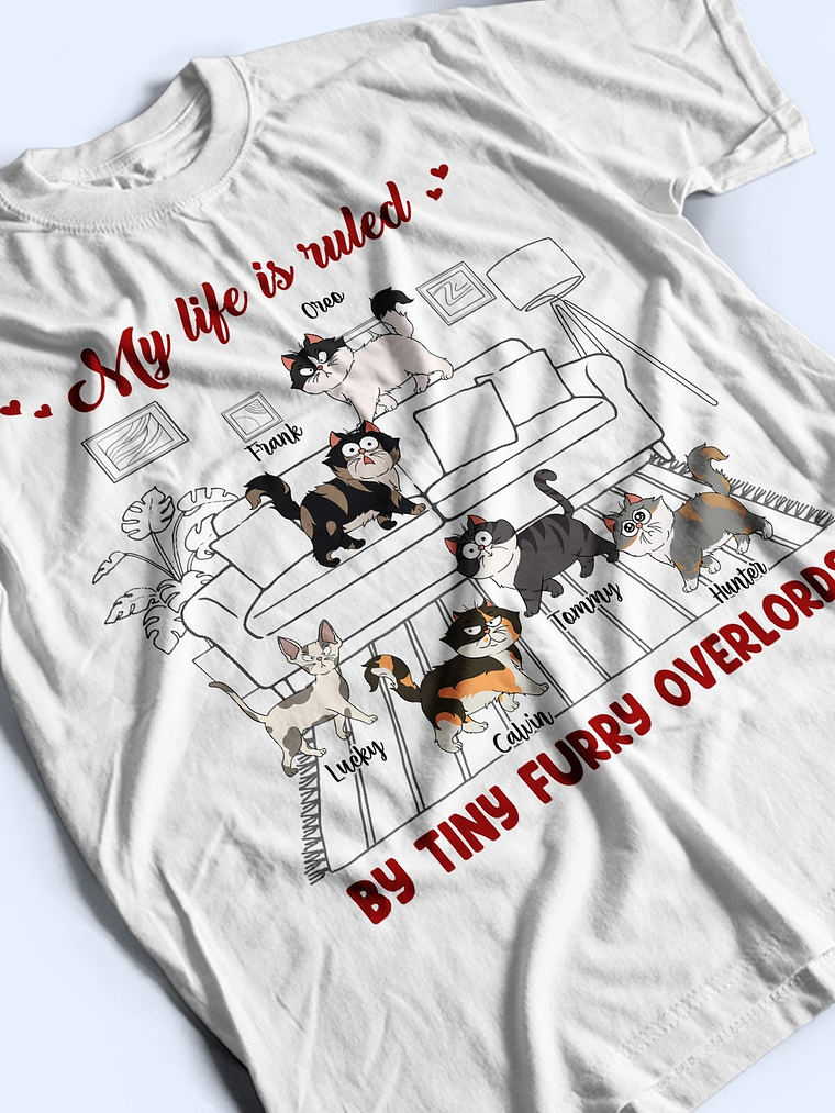 My Life Is Ruled By - Gift For Cat Lovers - Personalized Sweatshirt 3