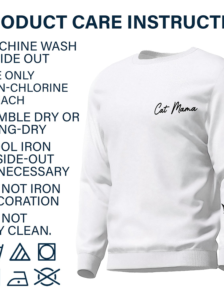 Dog Mama - Gift For Pet Lovers - Personalized Sweatshirt With Sleeve Imprint 6