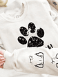 Pawz Dog Mom Dog Dad - Gift For Dog Lovers - Personalized Unisex Sweatshirt With Design On Sleeve - Vorschaubild 4