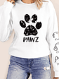 Pawz Dog Mom Dog Dad - Gift For Dog Lovers - Personalized Unisex Sweatshirt With Design On Sleeve - Vorschaubild 5