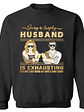 Trophy Husband - Funny Gift For Married Couples - Personalized Custom Sweatshirt - Vorschaubild 1