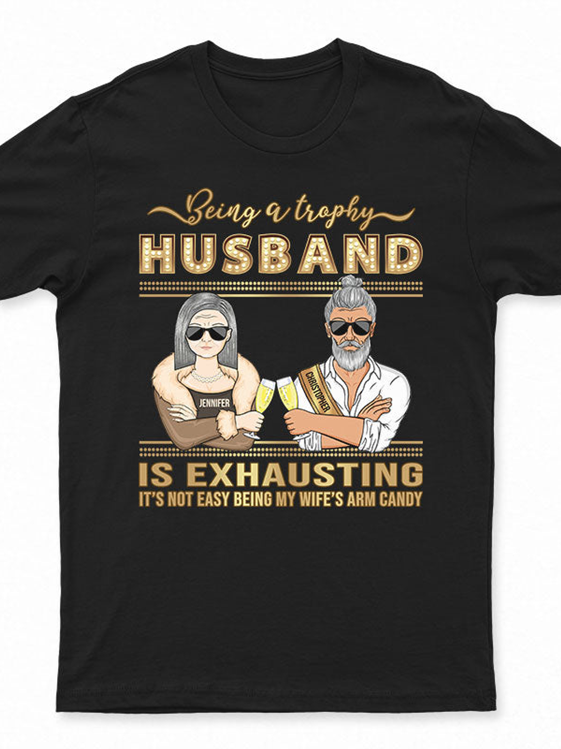 Trophy Husband - Funny Gift For Married Couples - Personalized Custom Sweatshirt 5