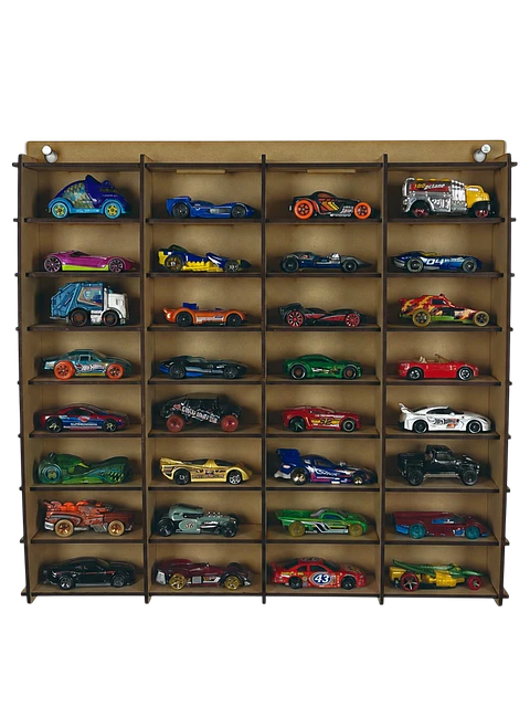 Exhibidor De Autos Escala 1:64 Para 32 Autos 