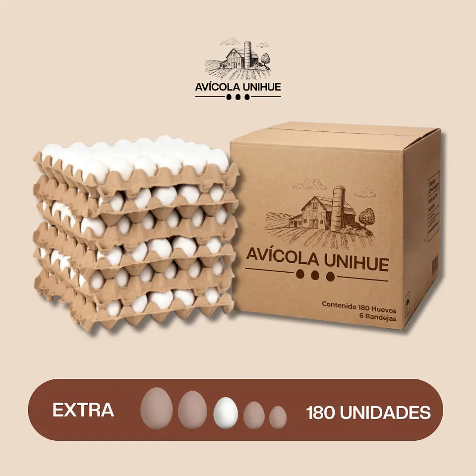 Huevos Extra 180 Unidades de Gallinas Libres de Jaula 1